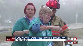 Emergency Teams Hold Training Simulation [upl. by Draw]