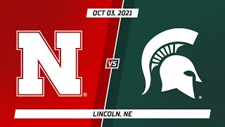 Condensed Game Michigan State at Nebraska  Big Ten Volleyball  Oct 3 2021 [upl. by Incrocci]