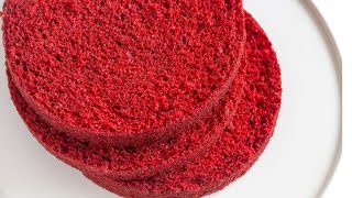 Бисквит для Торта Красный Бархат Рецепт  Red Velvet Sponge Cake Recipe [upl. by Yebloc581]