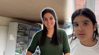 Garage Makeover update and Yashika ki report card mili aaj Indian Family in UK 🇬🇧 [upl. by Llehsyar770]