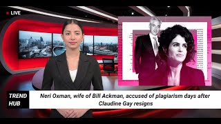 Neri Oxman wife of Bill Ackman accused of plagiarism days after Claudine Gay resigns [upl. by Naro]