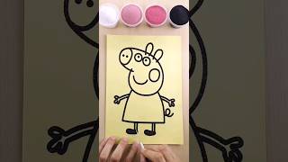 Sand painting peppa pig art sandart shorts [upl. by Alakim]