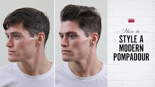 How to Style a Modern Pompadour [upl. by Aliam722]