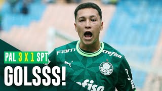 GOLS  PALMEIRAS 3 X 1 SPORT  COPA SP 2024 [upl. by Doehne]