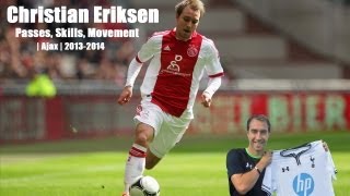 Christian ERIKSEN Passes Skills Movement  Ajax  20132014 [upl. by Ynaffital476]