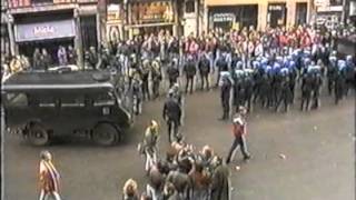 Old Skool Hools German Hooligans  Brussels Belgium 1991 [upl. by Maighdlin]