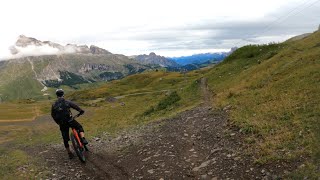 Sella Ronda MTB tour  jih a západ  70km a 5500m převýšení na trailu [upl. by Anirehtac]