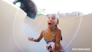 Carla Underwater  Fun in the water slides in Maui Hawaii [upl. by Meridith945]