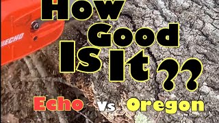 How Good Is The Oregon Bar Chain Vs Echo Bar Chain  echo oregonchains [upl. by Alic617]