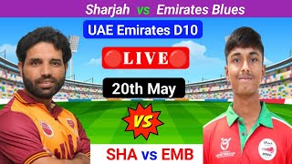 SHA vs EMB Prediction  UAE Emirates D10 Live  UAE T10 Live Match  T10 Live Match  Prediction [upl. by Couture875]