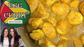 Guyanese Egg Curry with Eddoes Recipe Episode 56 [upl. by Harriot721]