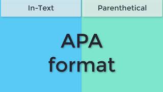 APA Style Intext amp Parenthetical Citations [upl. by Shwalb993]