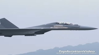 China Air Force J16 Fighter at Airshow China j16 fighter chinaairforce airshow aviation [upl. by Camfort803]