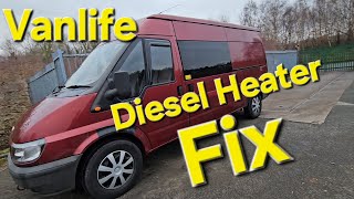 Fixing The Noisy Diesel Heater Pump  Vanlife [upl. by Leinod]