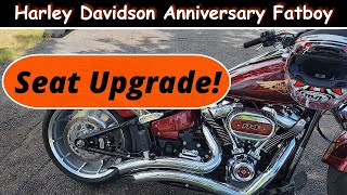 Seat Upgrade 2023 Harley Davidson 120th Anniversary Fatboy [upl. by Bender746]