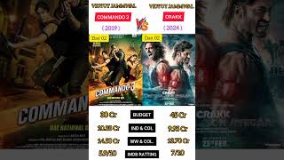 Commando 3 Vs Crakk Movie Day 02 Box office collection Comparison 2024 shorts viralcrakk [upl. by Zelle]