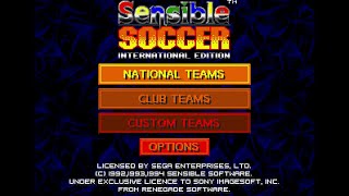 Sensible Soccer International Edition Mega Drive World Championship  USA Playthrough 60Fps [upl. by Innus]