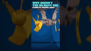 Why doesnt the US navy use azimuth propellers on warships propeller warships usnavy [upl. by Ilajna]