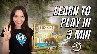 How To Play Trekking The National Parks Quick Board Game Rules [upl. by Beata268]