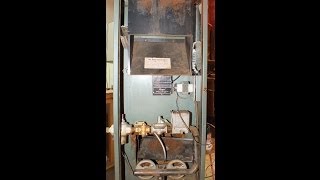 Service of the antique pilot furnace part 1 [upl. by Aderfla]