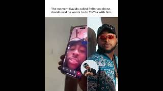 Davido videocalled Peller he excitedly said he want to do a TikTok Live session with peller [upl. by Eliak]