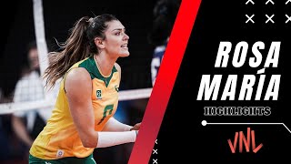 Rosa Maria HIGHLIGHTS  Brazil 🇧🇷 🆚 USA 🇺🇸  Womens VNL 2024 [upl. by Jaime393]