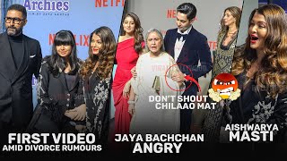 Aishwarya Rai FIRST VIDEO with Abhishek Amid Divorce Rumours  Jaya Bachchan IGNORING Aishwarya [upl. by Maggy332]