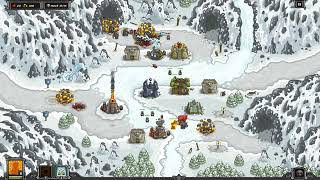 Kingdom Rush  Glacial Heights  Campaign Mode  Veteran [upl. by Ave]