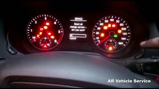 How to reset SEAT Alhambra 2015 Oil and Inspection service [upl. by Lorola]