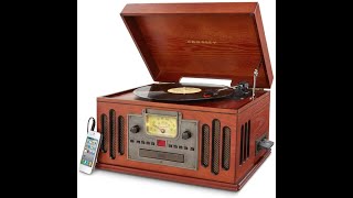 Retro Crosley CR704 3 Speed Turntable Radio CD and Cassette Player [upl. by Liman979]