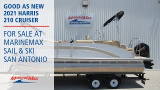 Low Hours PreOwned 2021 Harris 210 Cruiser  For Sale at MarineMax San Antonio [upl. by Davidoff]