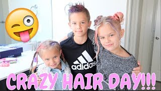 CRAZY HAIR DAY AT SCHOOL THE LEROYS [upl. by Tarttan]