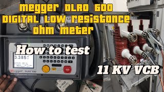 Megger DLRO 600 DIGITAL LOW RESISTANCE OHM METER [upl. by Dnomad]