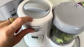 Grownsy Baby Food Maker 2 in 1 Review and Demo [upl. by Anaderol]