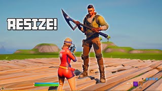 How to RESIZE your CHARACTER In Fortnite Season 6 Glitch [upl. by Arymas263]