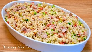 Ensalada de Pasta con Atún con un Riquisímo Aderezo [upl. by Richer]