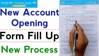 canara bank account opening form kaise bhare 2021  how to fill canara bank account opening form [upl. by Aennaej621]