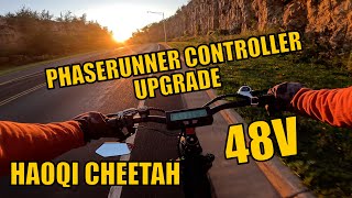 HAOQI CHEETAH Phaserunner Controller Upgrade Test on 48V [upl. by Humfrid]