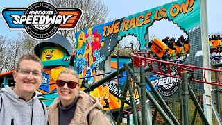 Minifigure Speedway Is OPEN First Ride amp Review  LEGOLAND Windsor NEW Coasters [upl. by Nnail]