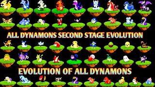 Second Stage Evolution Of All Dynamons In Dynamons World😍All New And Old Dynamons Evolutions😱 [upl. by Daisie]