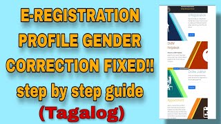 POEA Eregistration Profile Gender Correction Fixedtagalog [upl. by Oaht]