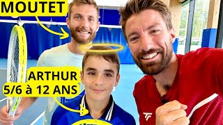 Corentin Moutet sentraine avec le N°1 Français des 12 ans 56 [upl. by Winnifred]