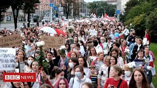 Further protests in Belarus keep up pressure on Lukashenko  BBC News [upl. by Speroni]