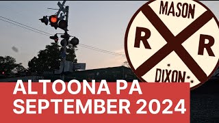 Altoona PA area Railfanning Sept 2024 [upl. by Ddahc]