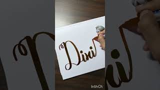 Lettering name DIXITA ✨😍🥰🌠 shorts youtubeshorts calligraphy [upl. by Eelaroc]