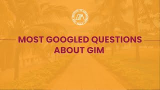 GIM Students Answer the Most Googled Questions About the Institute [upl. by Haikan]