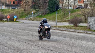 APRILIA RS125 2T FAST RUN VS YAMAHA YZF R125 ONBOARD POV PURE SOUND [upl. by Carmon977]