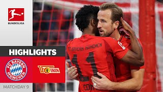 Kane cant stop scoring  FC Bayern München  1 FC Union Berlin  Highlights  MD 9 – Bundesliga [upl. by Thorbert]