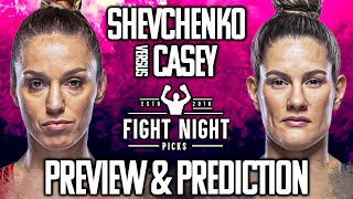 UFC Fight Night Antonina Shevchenko vs Cortney Casey Preview amp Prediction [upl. by Aidualk]