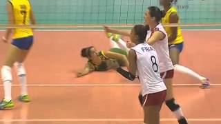 Campeonato Sudamericano de Voleibol Femenino Juvenil 2014  Match 3 Brasil vs Perú [upl. by Mirabel447]